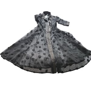 Gracia Sheer Polka Dot Dress